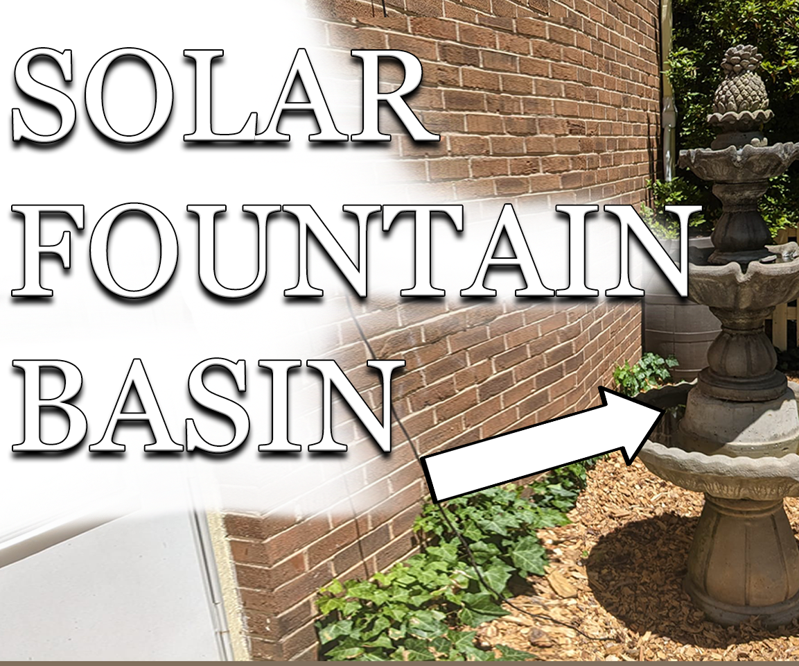 How to Make a Custom Solar Fountain Basin