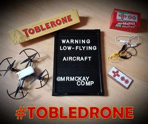 Tobledrone - Edible Chocolate Drone Controller With Makey Makey