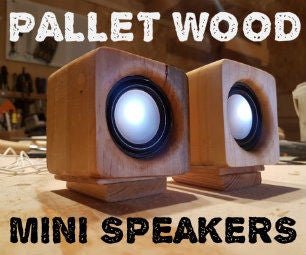 Pallet Wood Mini Speakers