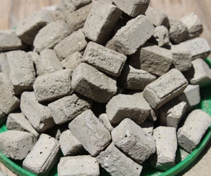 How to Make Mini Cement Bricks