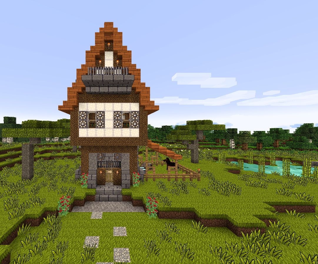 how to build a medieval house in minecraft