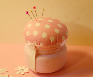 How to Transform Glass Garlic Jars Into Multi-Functional Pin Cushions With Storage