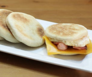 Homemade English Muffins - Breakfast Sandwich