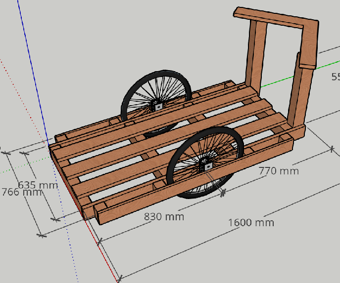 Wooden Bicycle Trailer