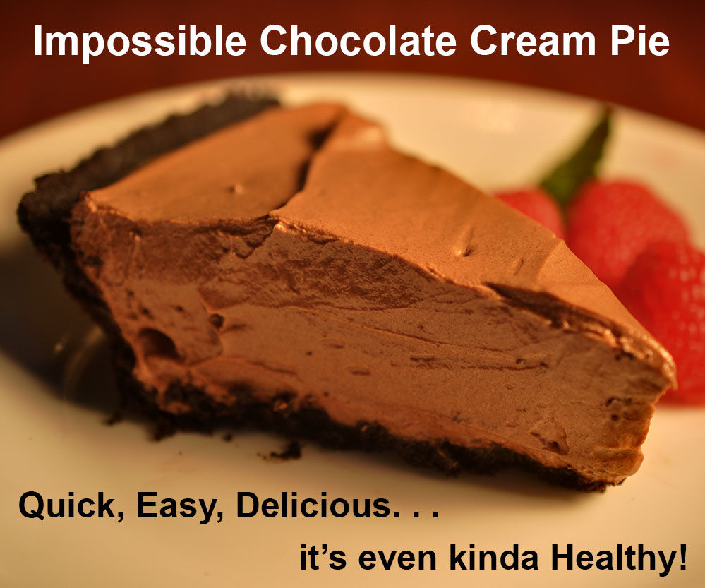 World's easiest chocolate cream pie is also the healthiest, and it's delicious.