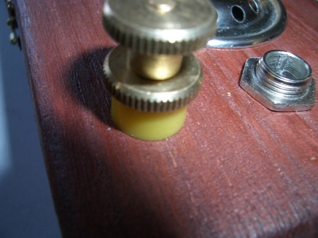 Building brass terminals for wires.