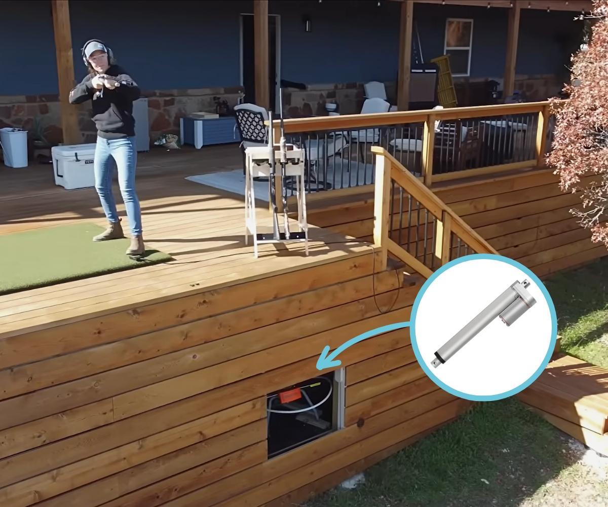 DIY Automatic Door for Trap Launcher by April Wilkerson