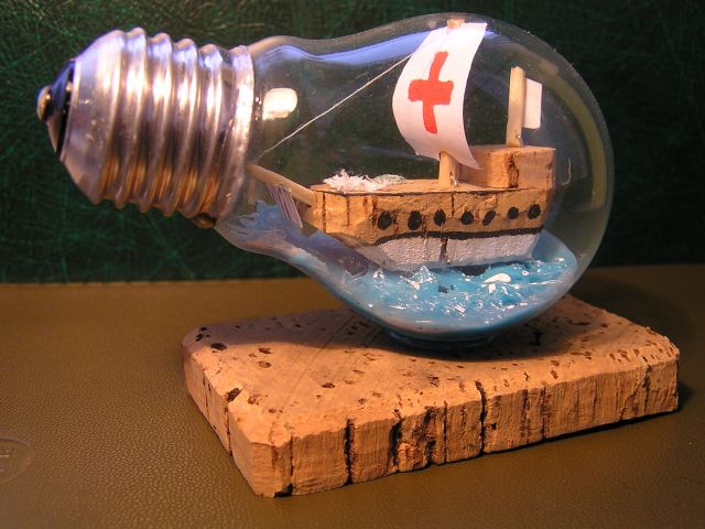 Recycle Old Light Bulb