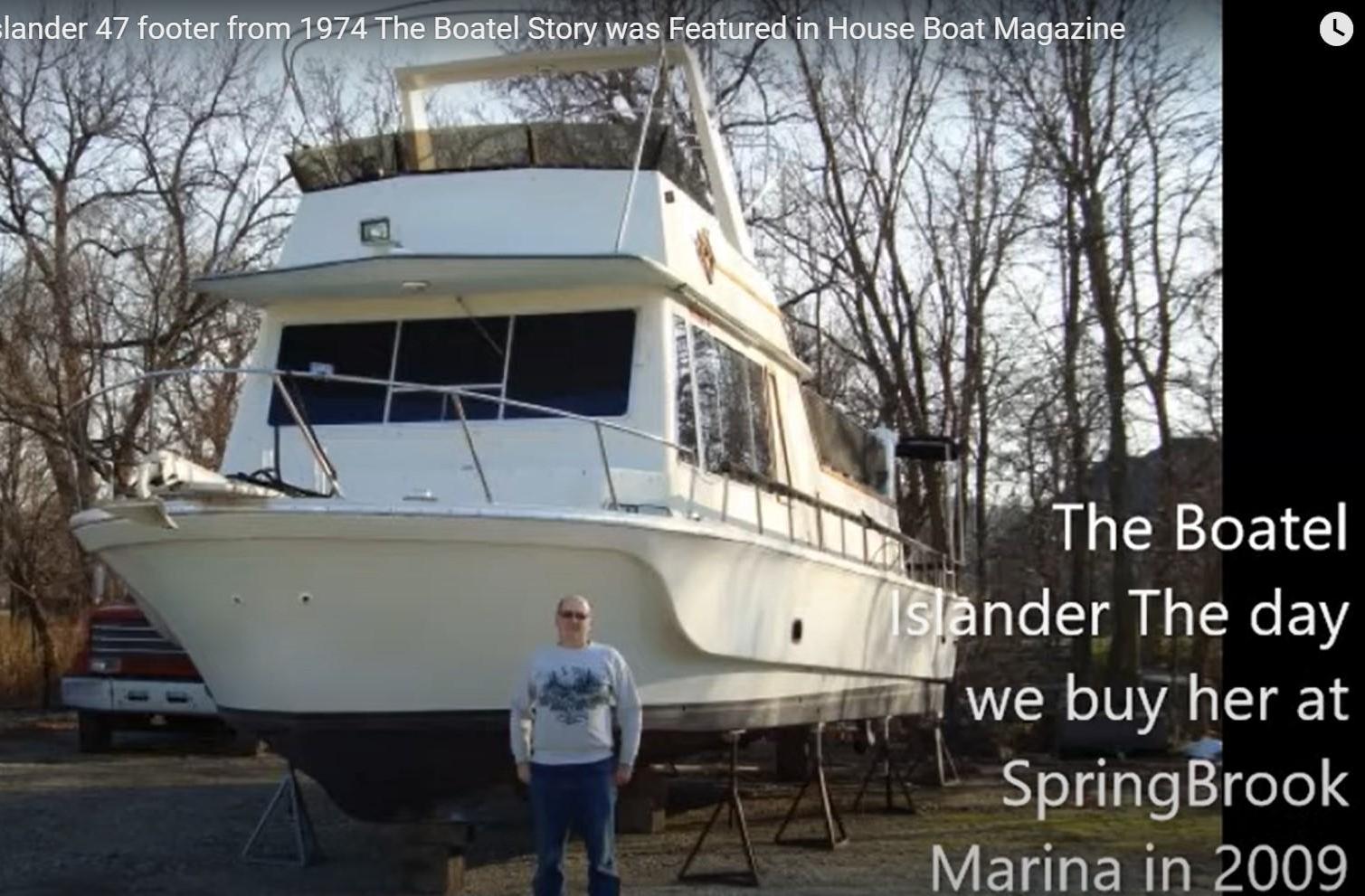 Restoring a Boatel Islander 47 Footer From 1974 the Boatel Story Was Featured in House Boat Magazine