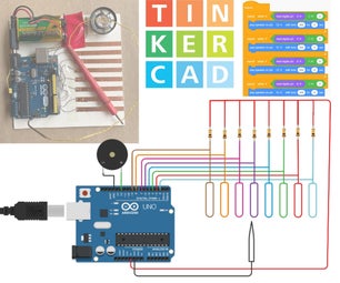 Kids Piano With Tinkercad & Block Code