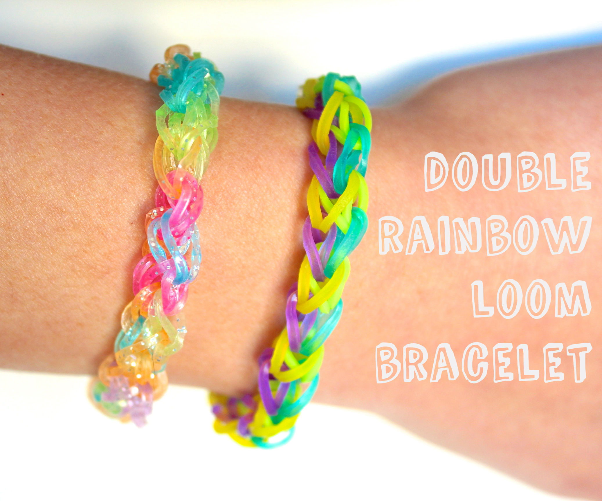 double rainbow loom bracelet