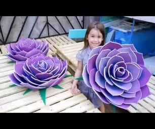 How to Make a Giant Flower From Yoga Mats