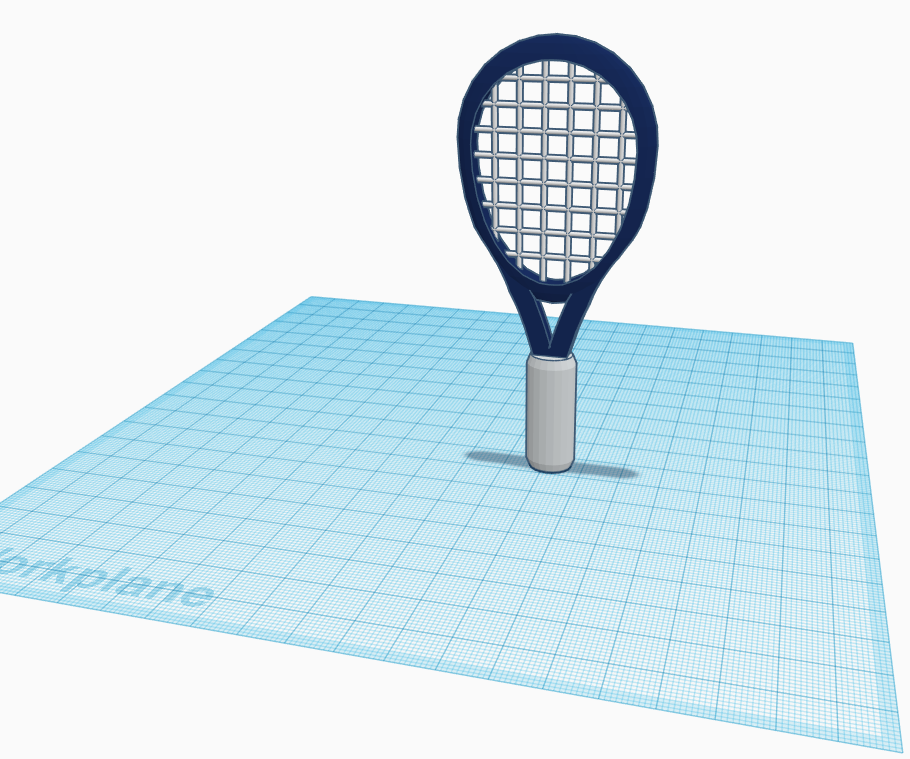 How to Make a Tennis Racket on Tinkercad (Instructable)