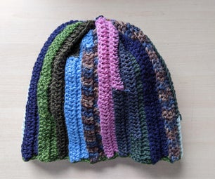 Yarn Scrap Crochet Hat