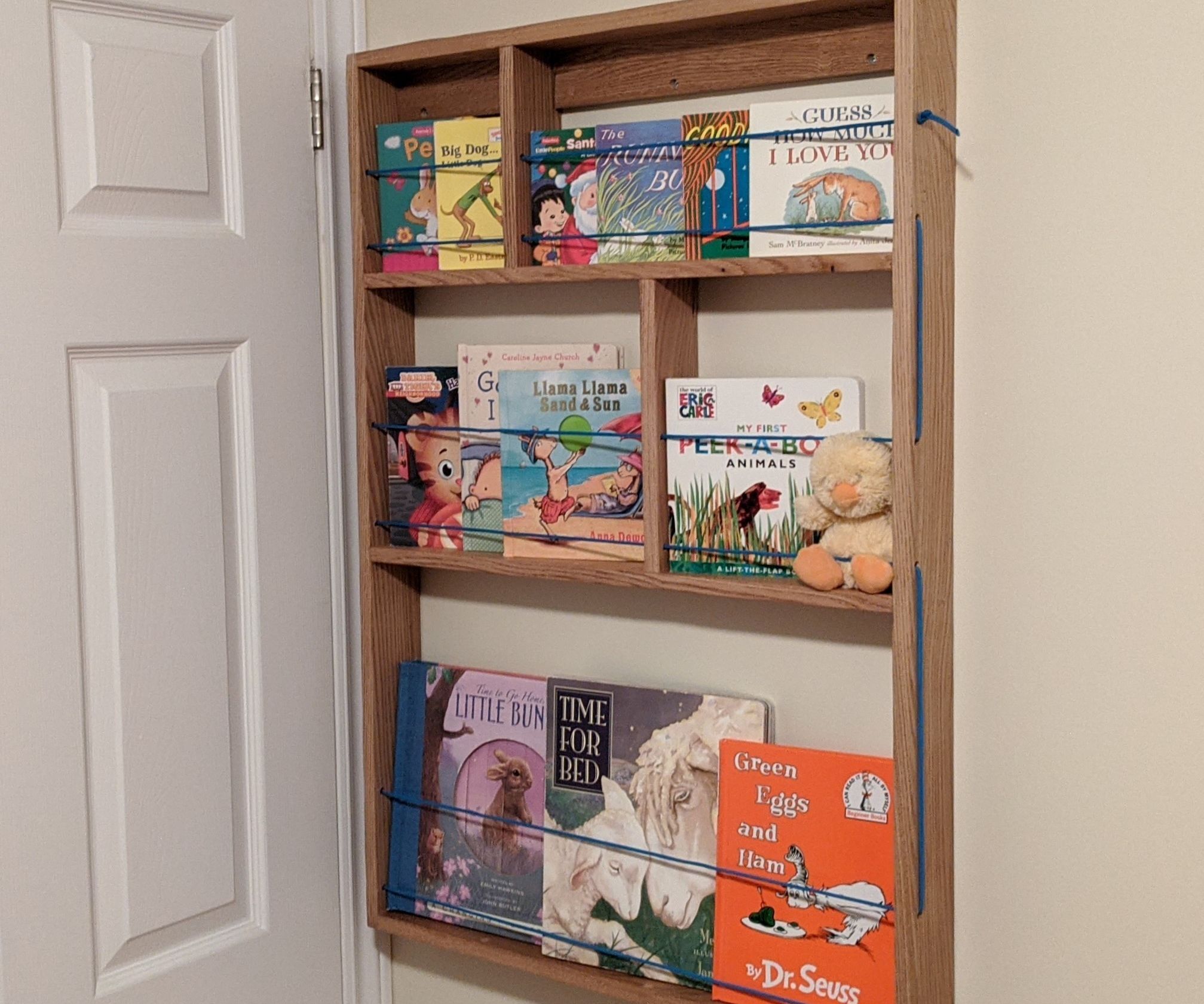 Narrow Bookshelf for Behind the Door Storage