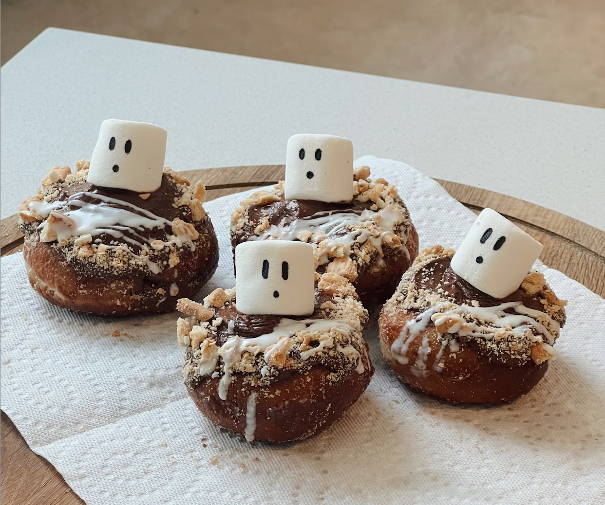 Spooky S'mores Brioche Donuts 