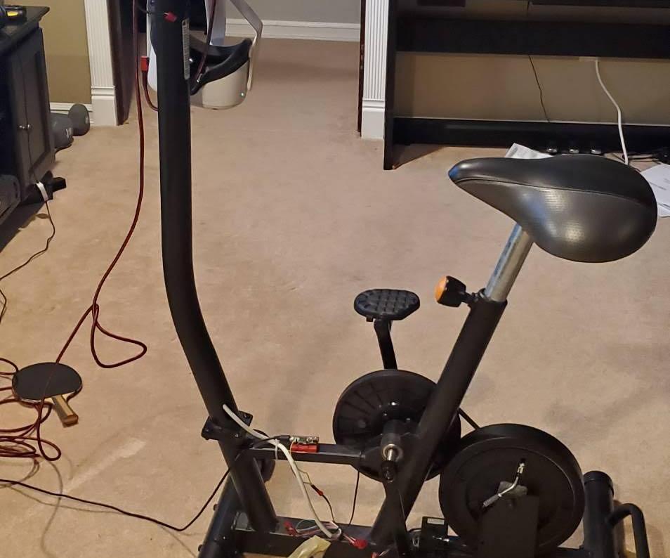 Transforming an Old Exercise Bike Into a Controller for a Game