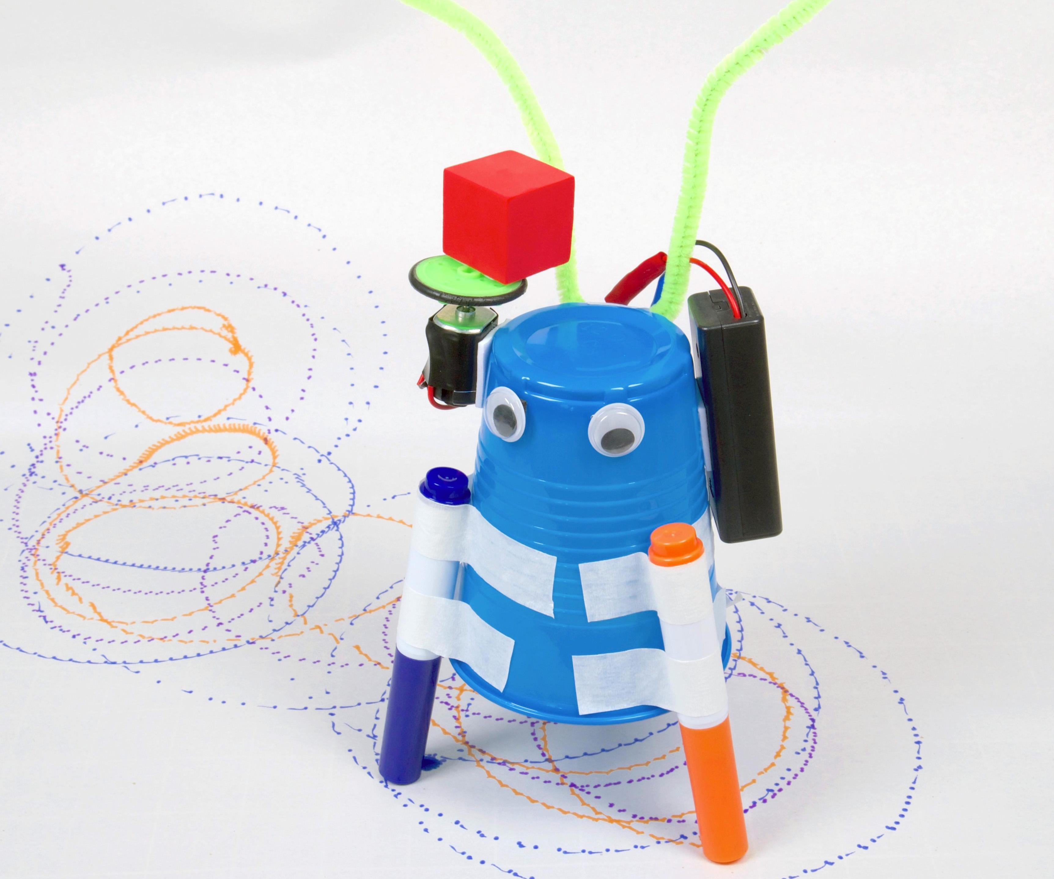 DIY Scribbling Doodle Bot Project - STEM Classic Made Better
