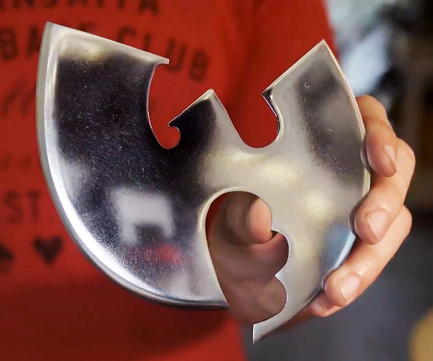 Wu-Tang Clan Pizza Cutter! (Made From an Old Table Saw Blade)