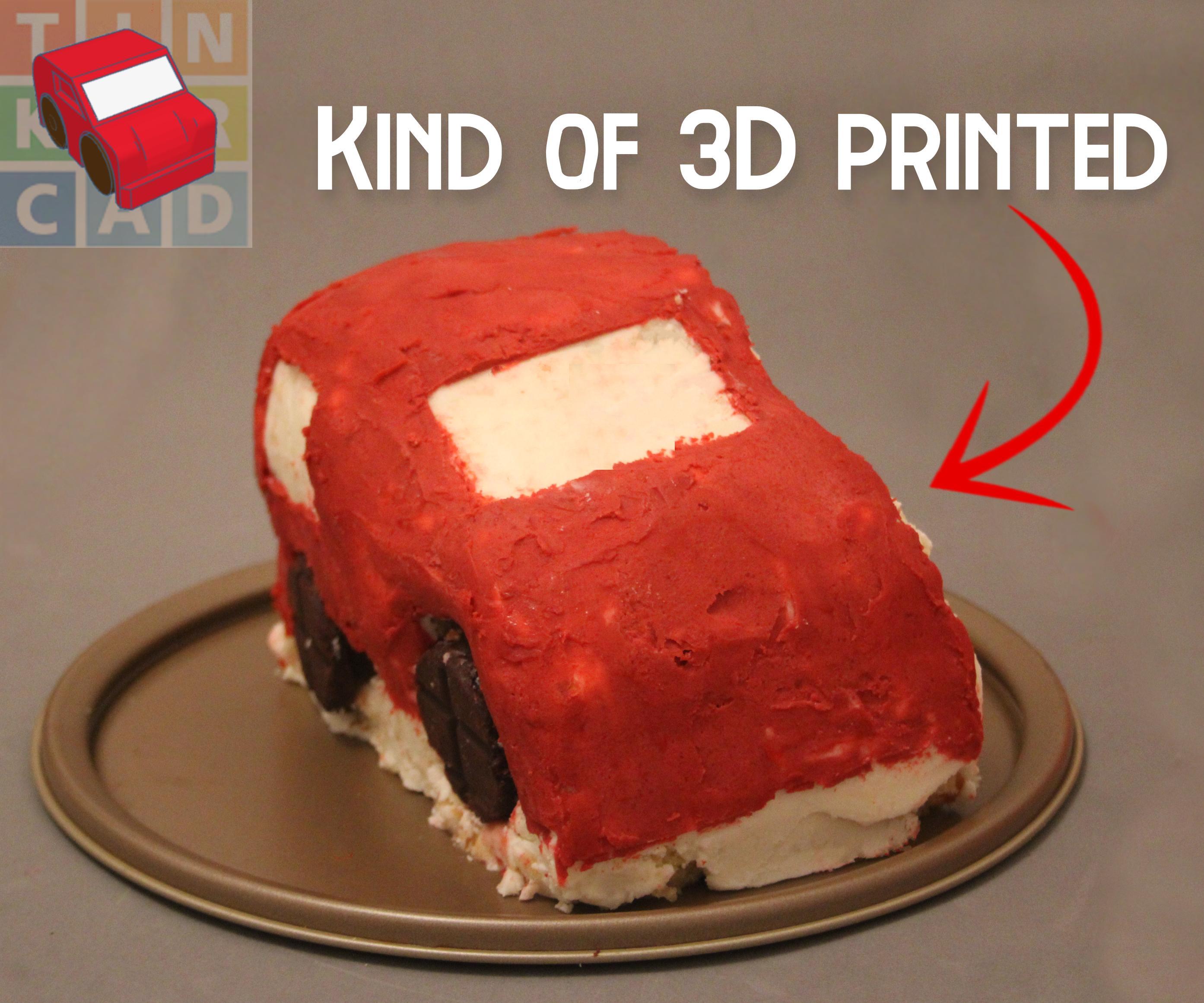 Anyone Can 3D Print Shaped Cakes - Teach 3D Printing (Without a 3D Printer)