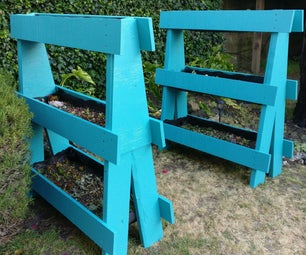 Recycled Vertical A-Shaped Pallet Garden