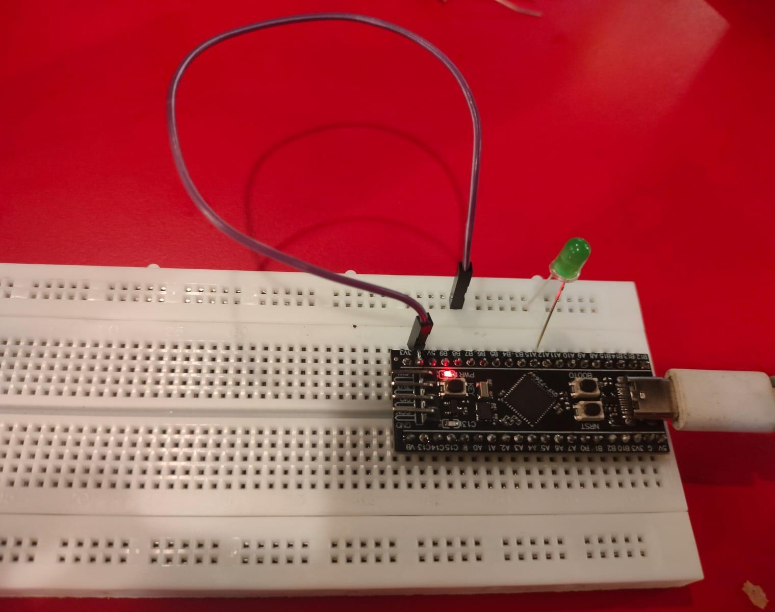 To Get Start With STM32 Black Pill and STM Cube IDE to Blink External Connected LED Using HAL Programming.