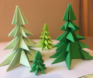 Kirigami Christmas Tree in Green