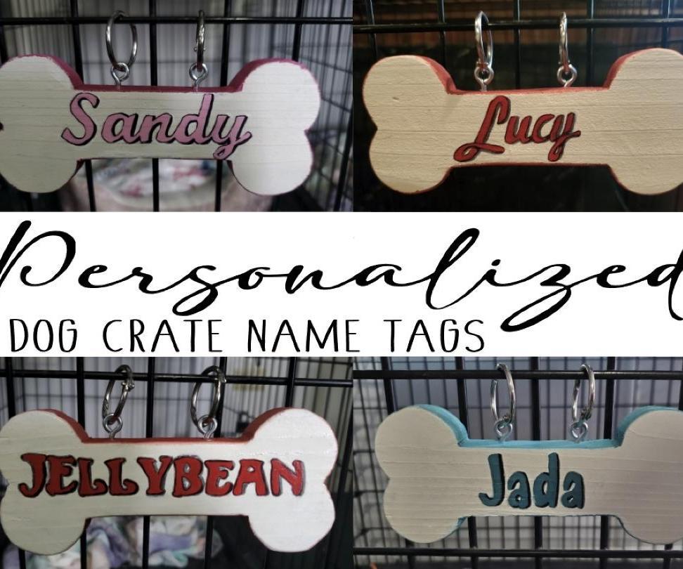 Personalized Dog Crate Name Tag