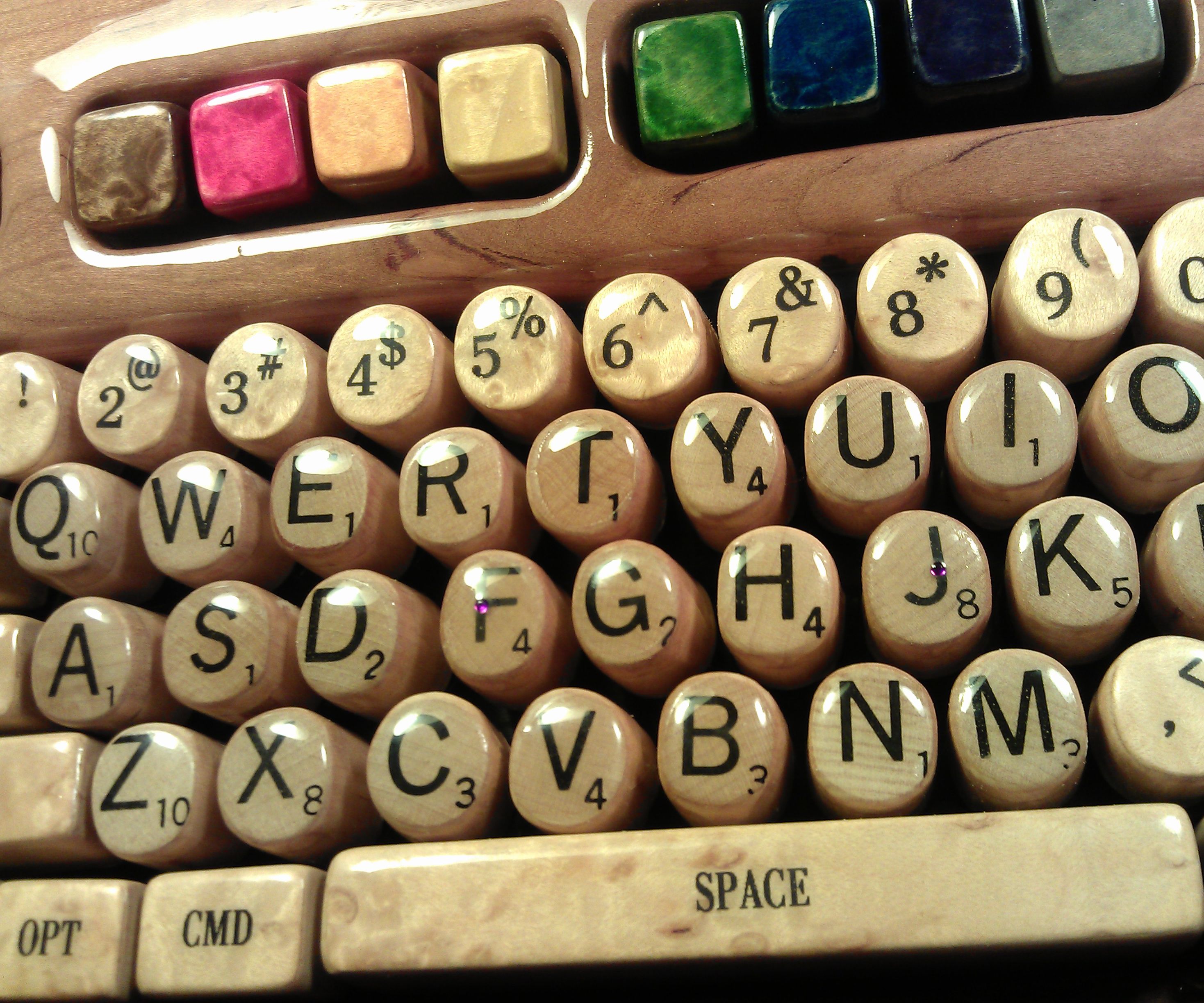 Wooden Computer Keyboard by Steve M. Potter