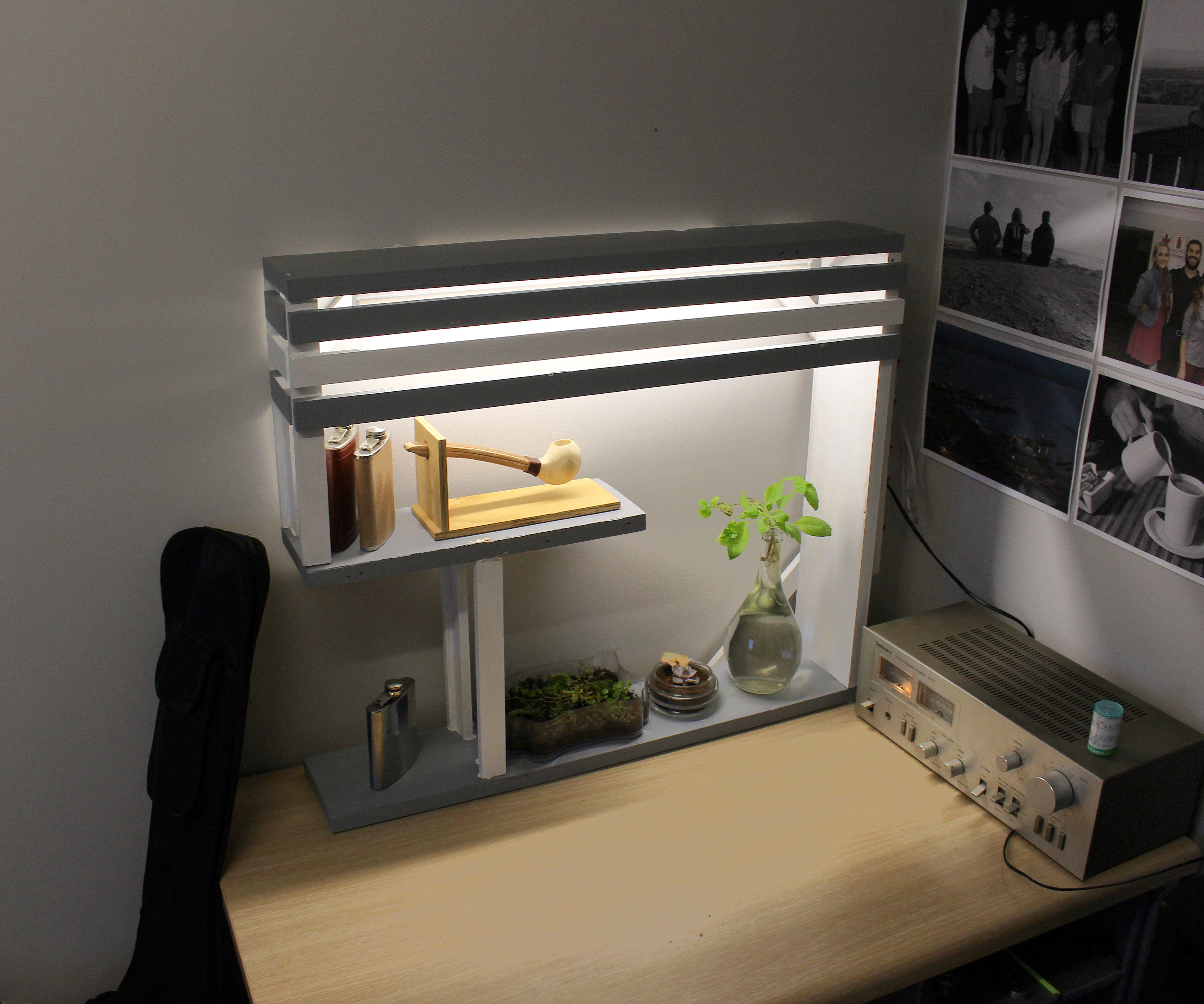 Desk Shelf With Light