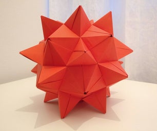 "Paper Heart": a Paper-only Stellated Icosidodecahedron