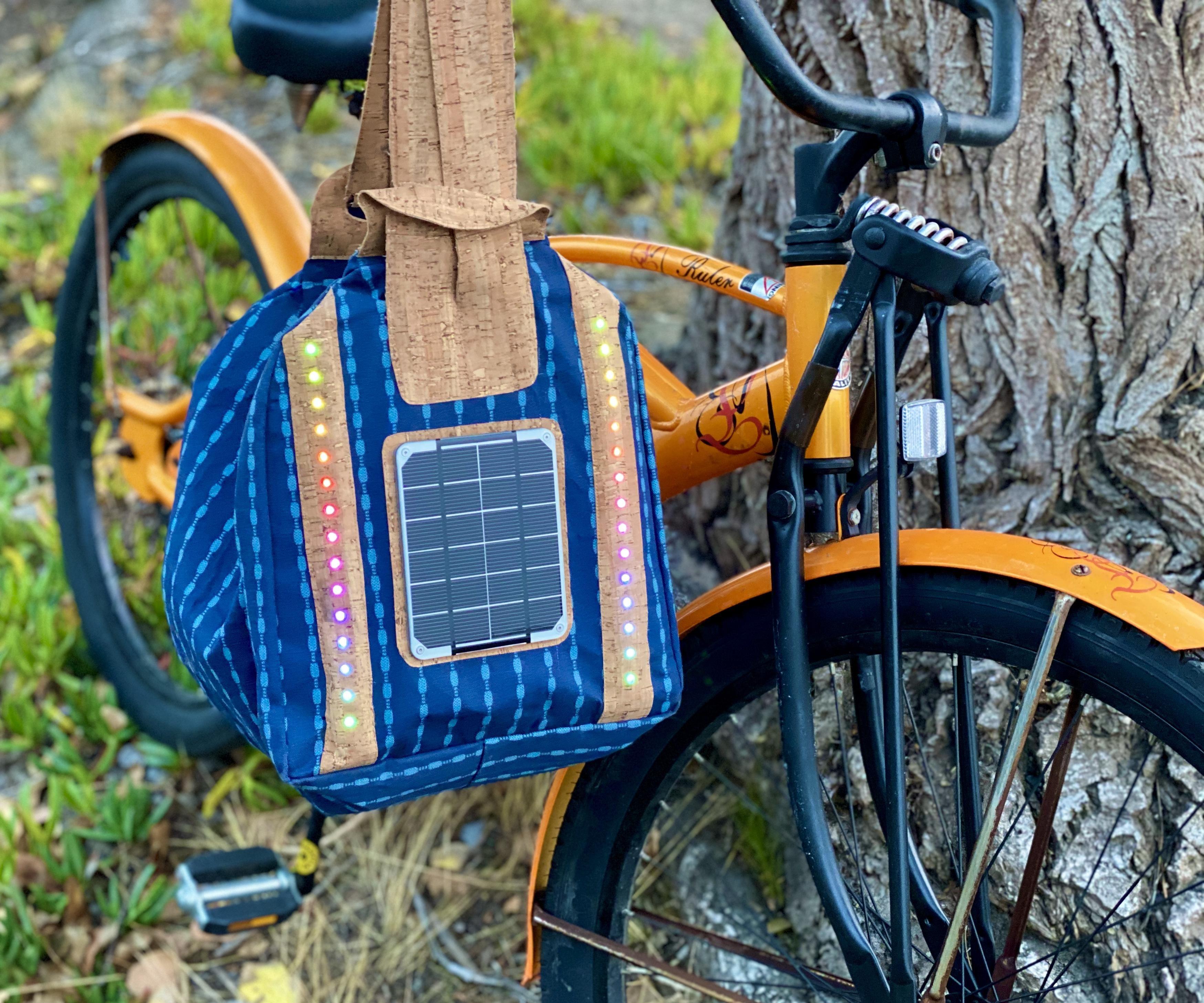 Convertible Solar Safety Bag With E-textile Loomia Tech