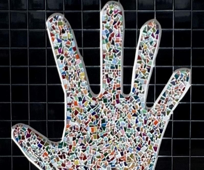 Mosaic Hand Art