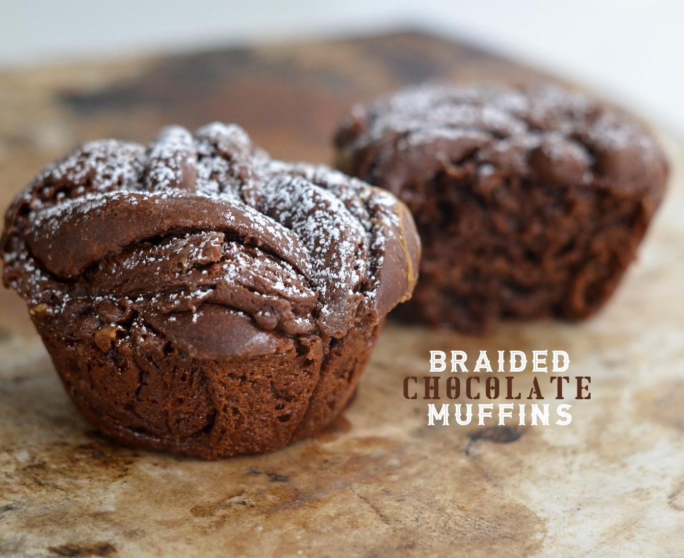 Braided Chocolate Muffins