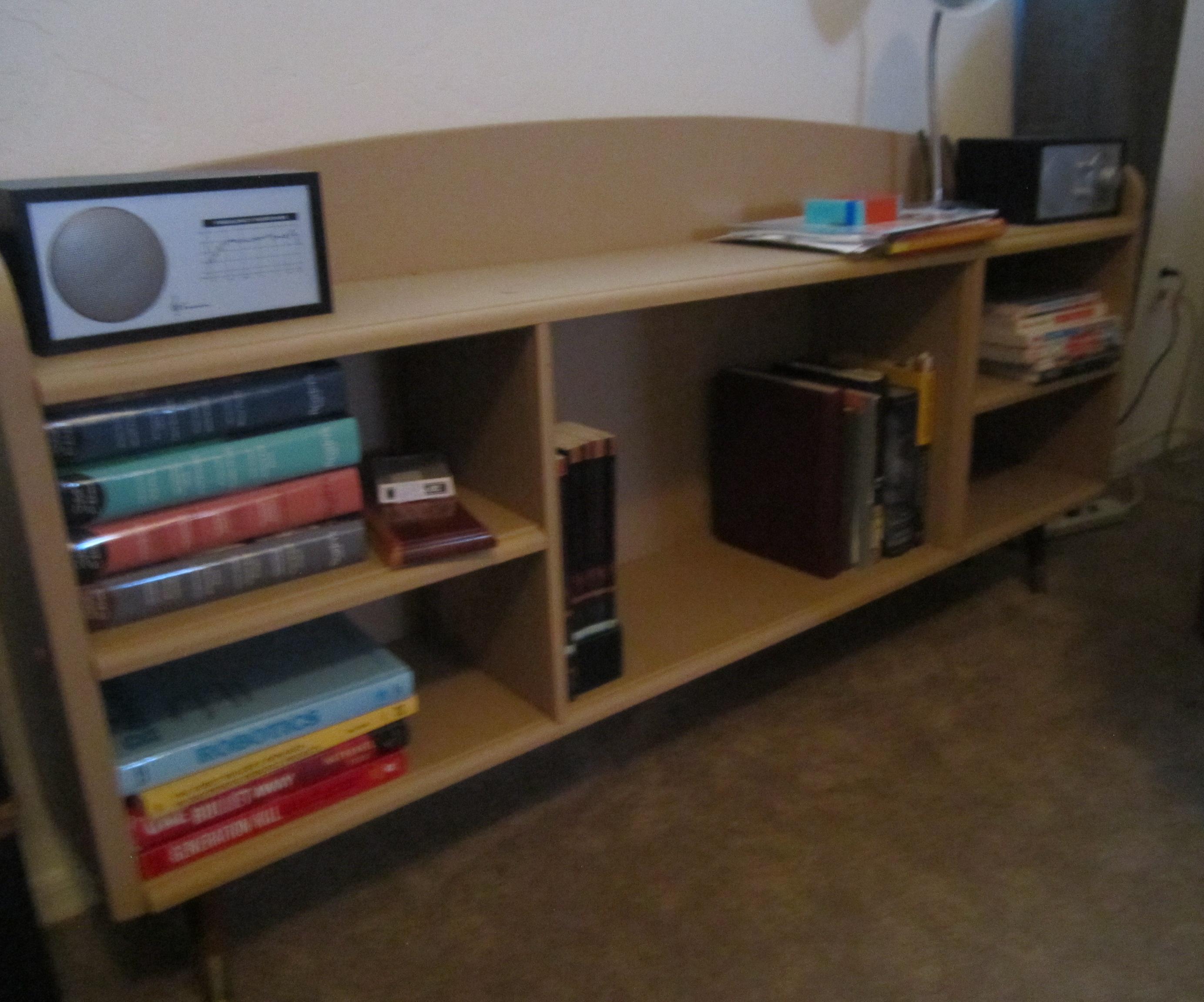 Recycled Head Board Book Shelf