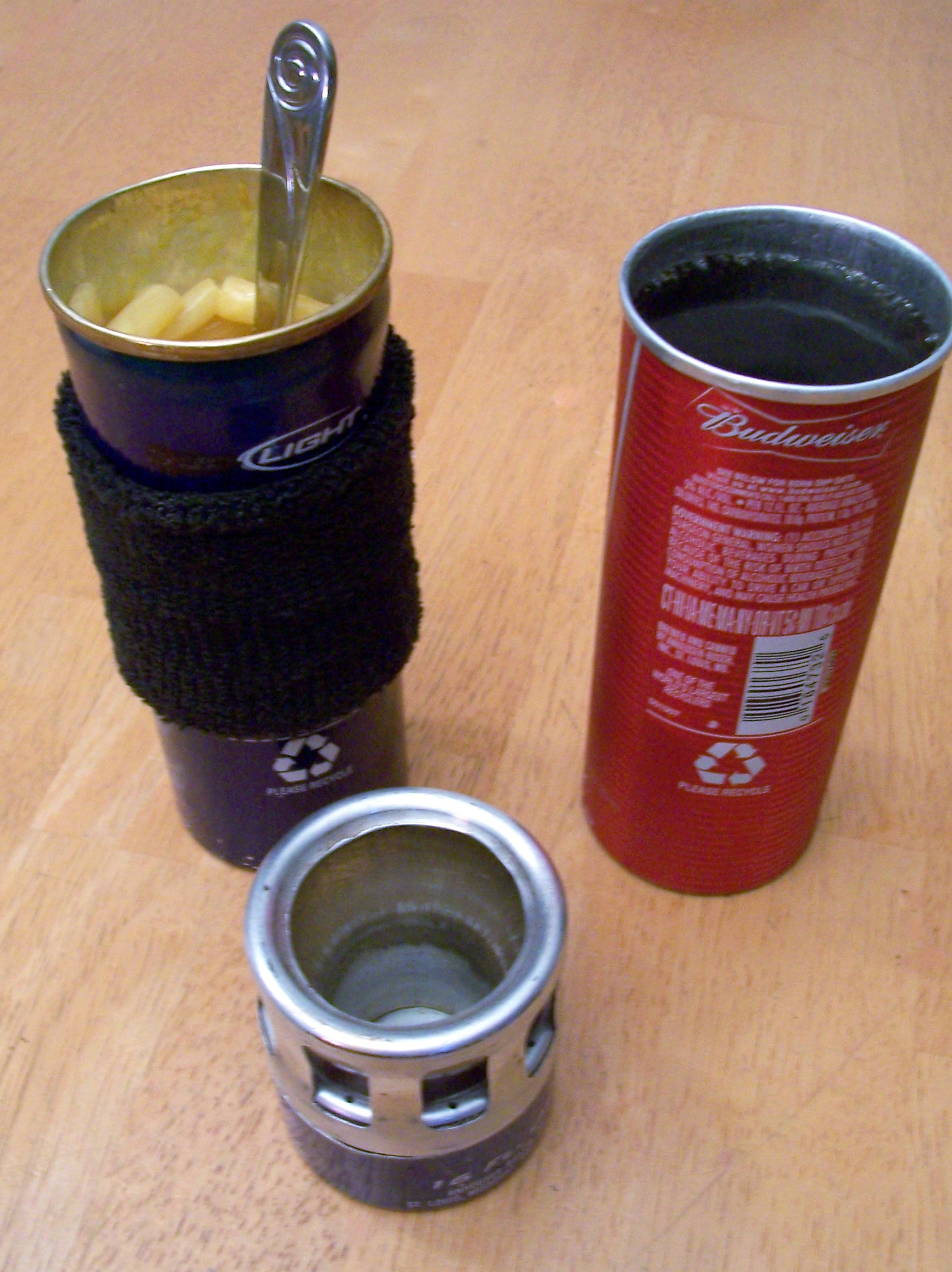 Aluminum Bottle Tumbler Cup &amp; Cook Pot for an Alcohol Stove