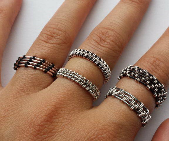 Woven Wire Rings