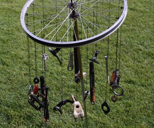 Wind Chimes From Recycled Bicycle Parts