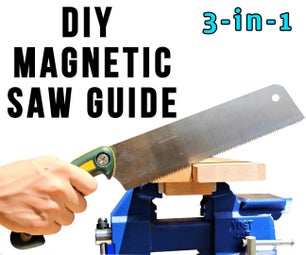 DIY Magnetic 3-in-1 Hand Saw Guide - Cut Straight & Square Without Expensive Tools!