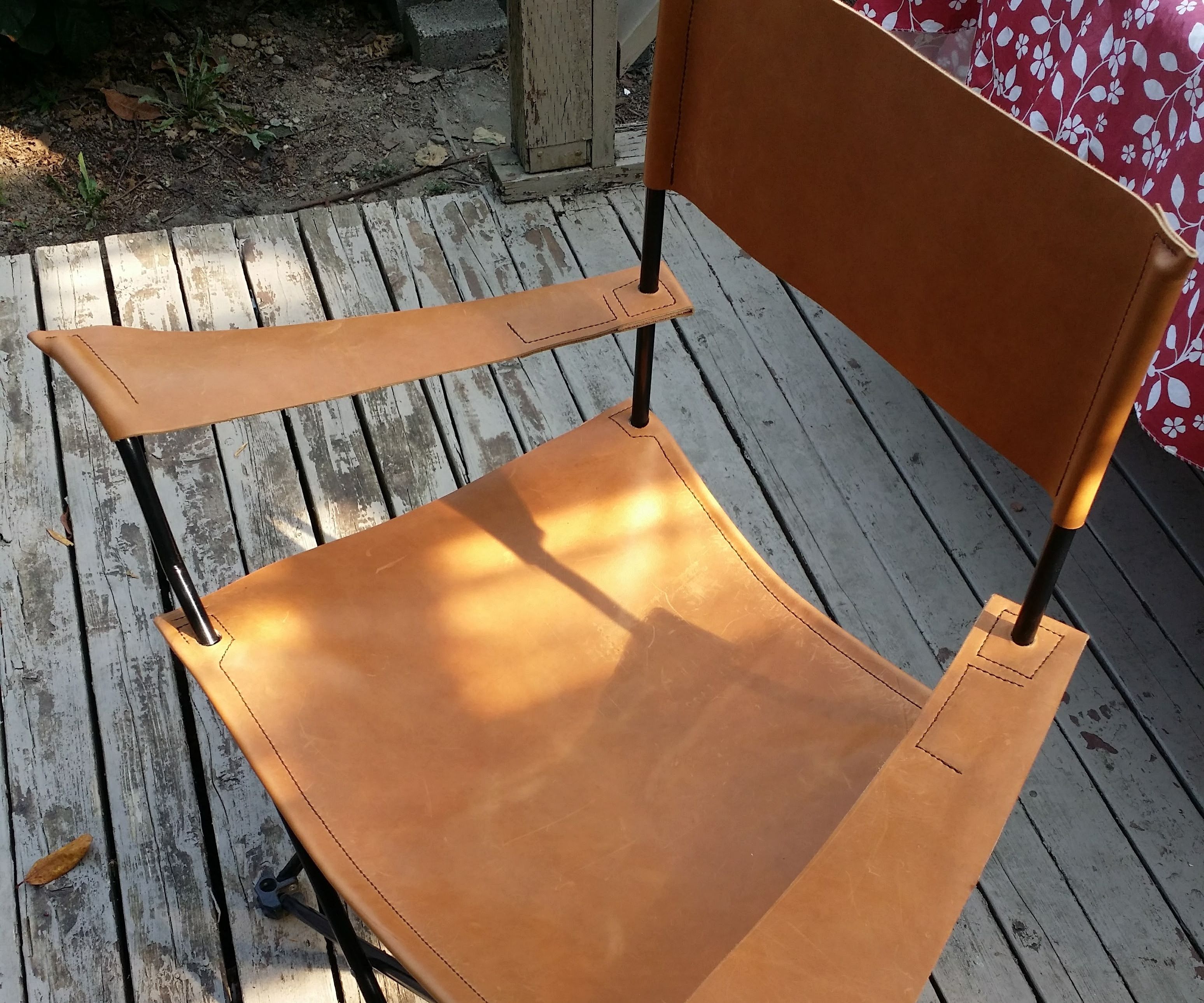 Leather Glamp Chair