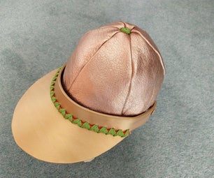 Two in One - Leather Sun Visor With Detachable Hat