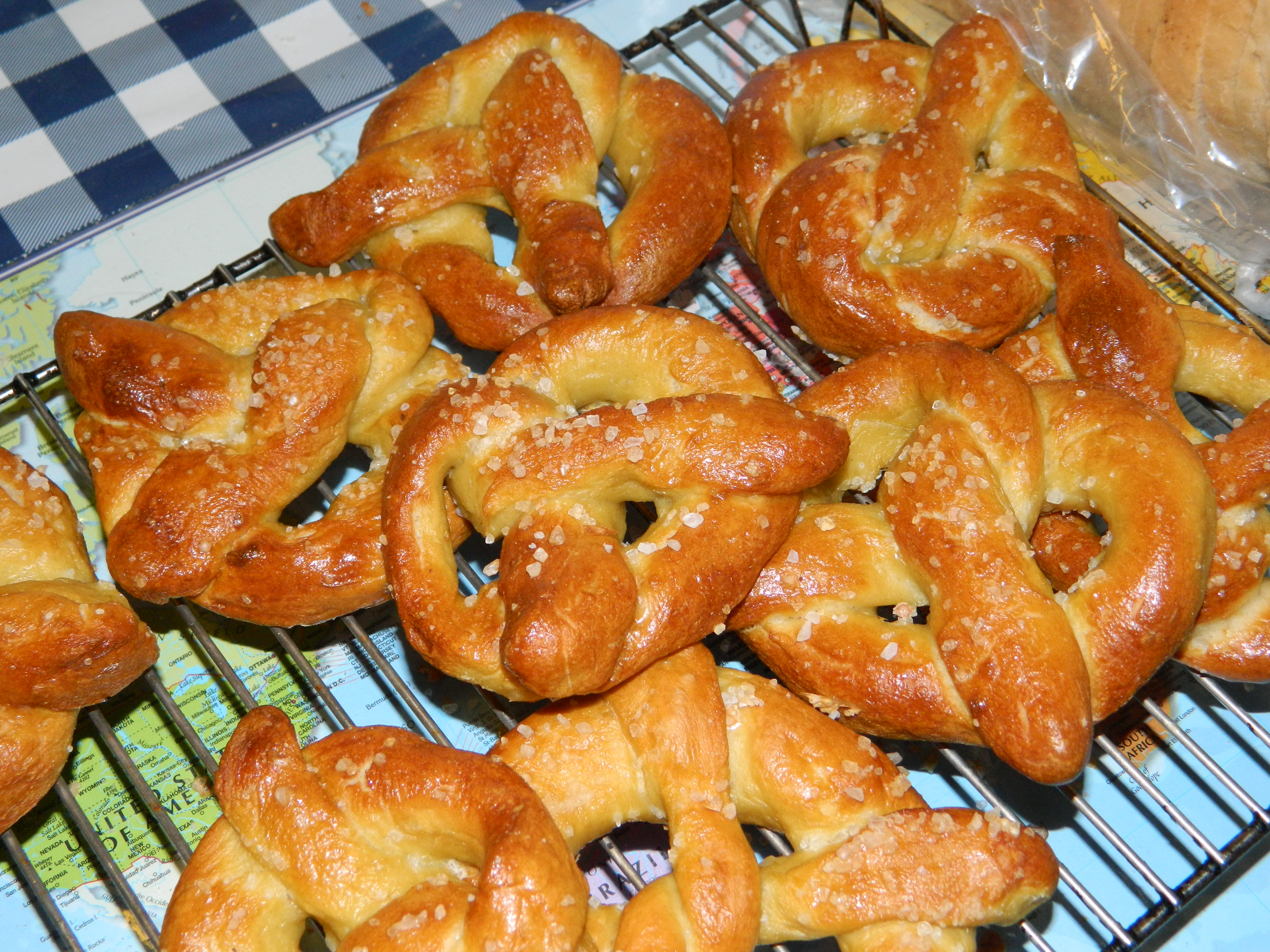 Homemade Pretzels (2 types: Traditional and Cream Cheese Filled)