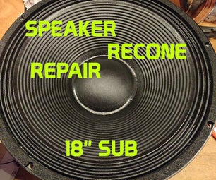 18'' Speaker Recone-Repair