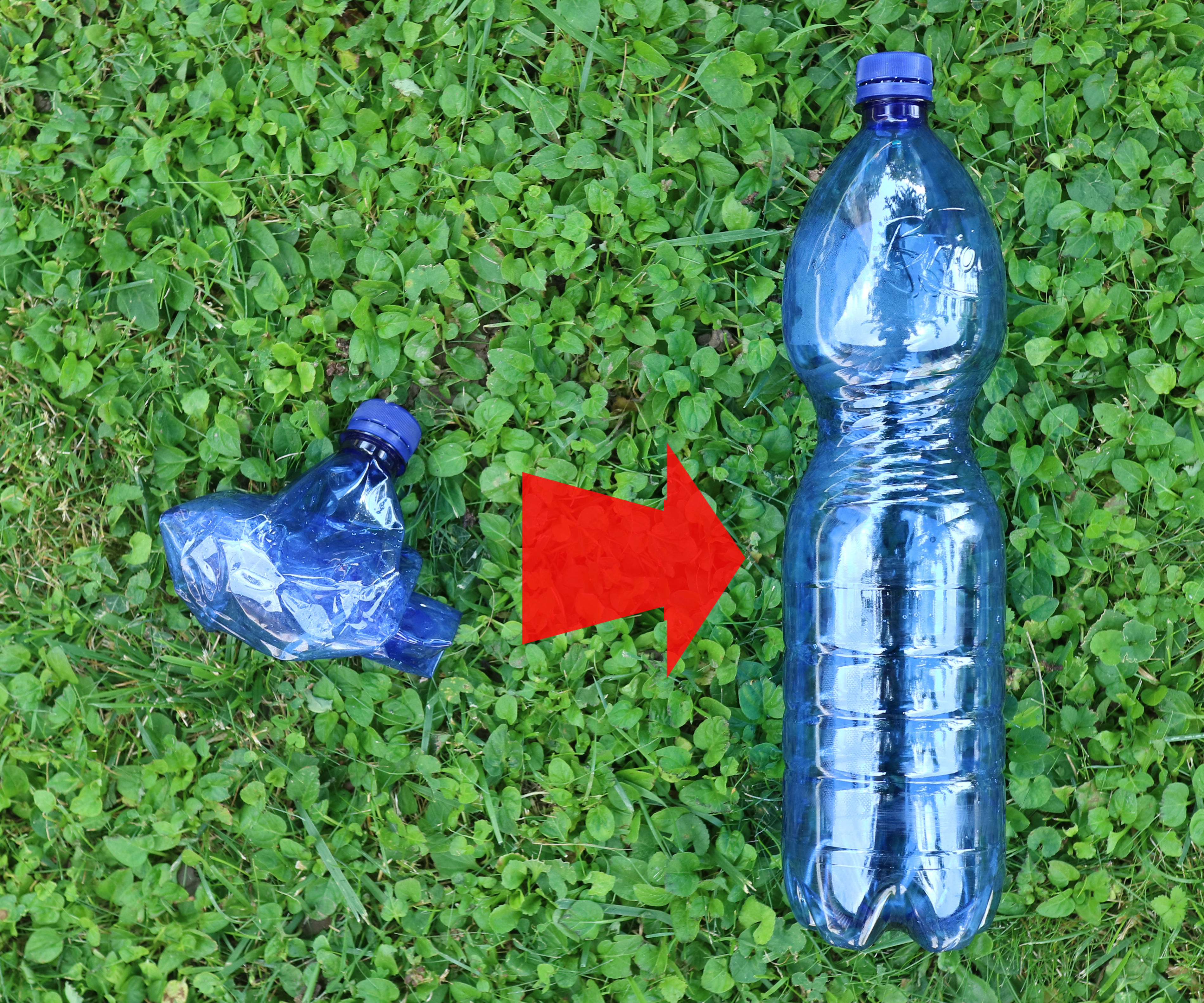 Restoring a Plastic Bottle Shape Without Blowing in It!