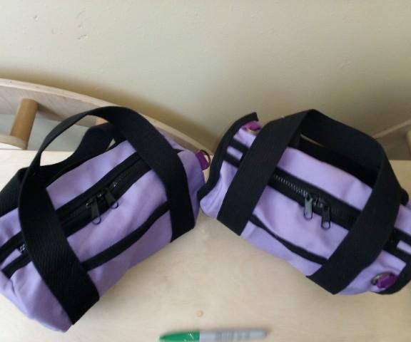 Mini Duffle Bag Purse With Liner + Adjustable Shoulder Strap