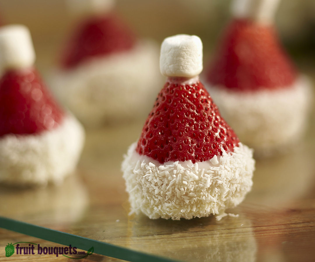 Fruit Bouquets' How To Make Santa Hat Strawberries