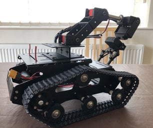 Radio Controlled YueWalker Tracked Chassis With Robot Arm