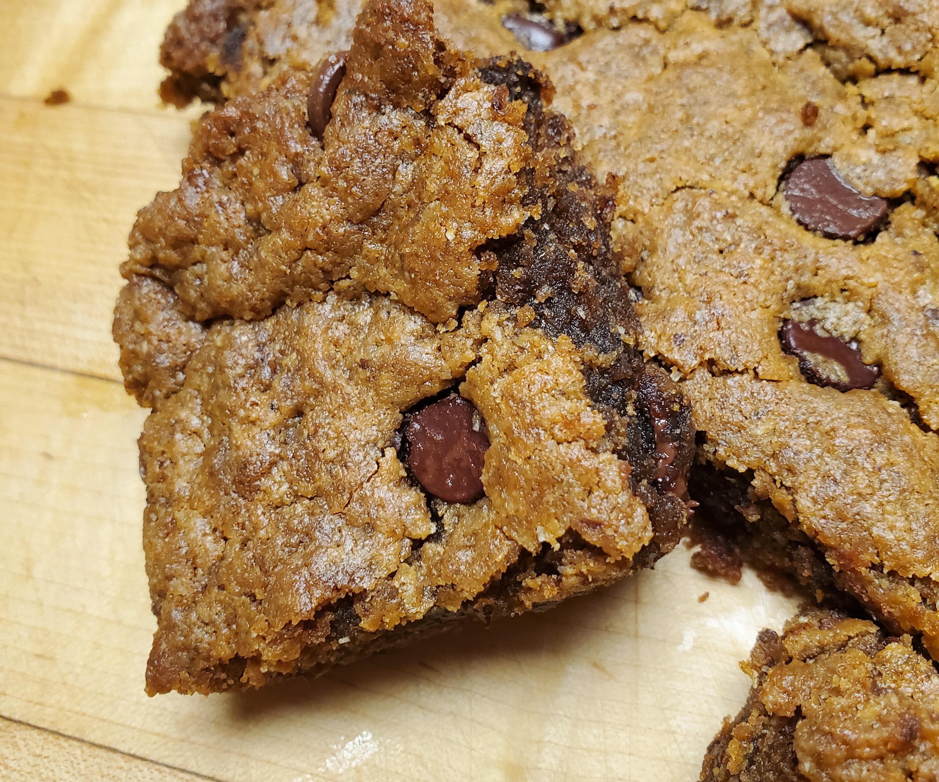 Nut-butter Chocolate Blondies, Flour and Egg Free
