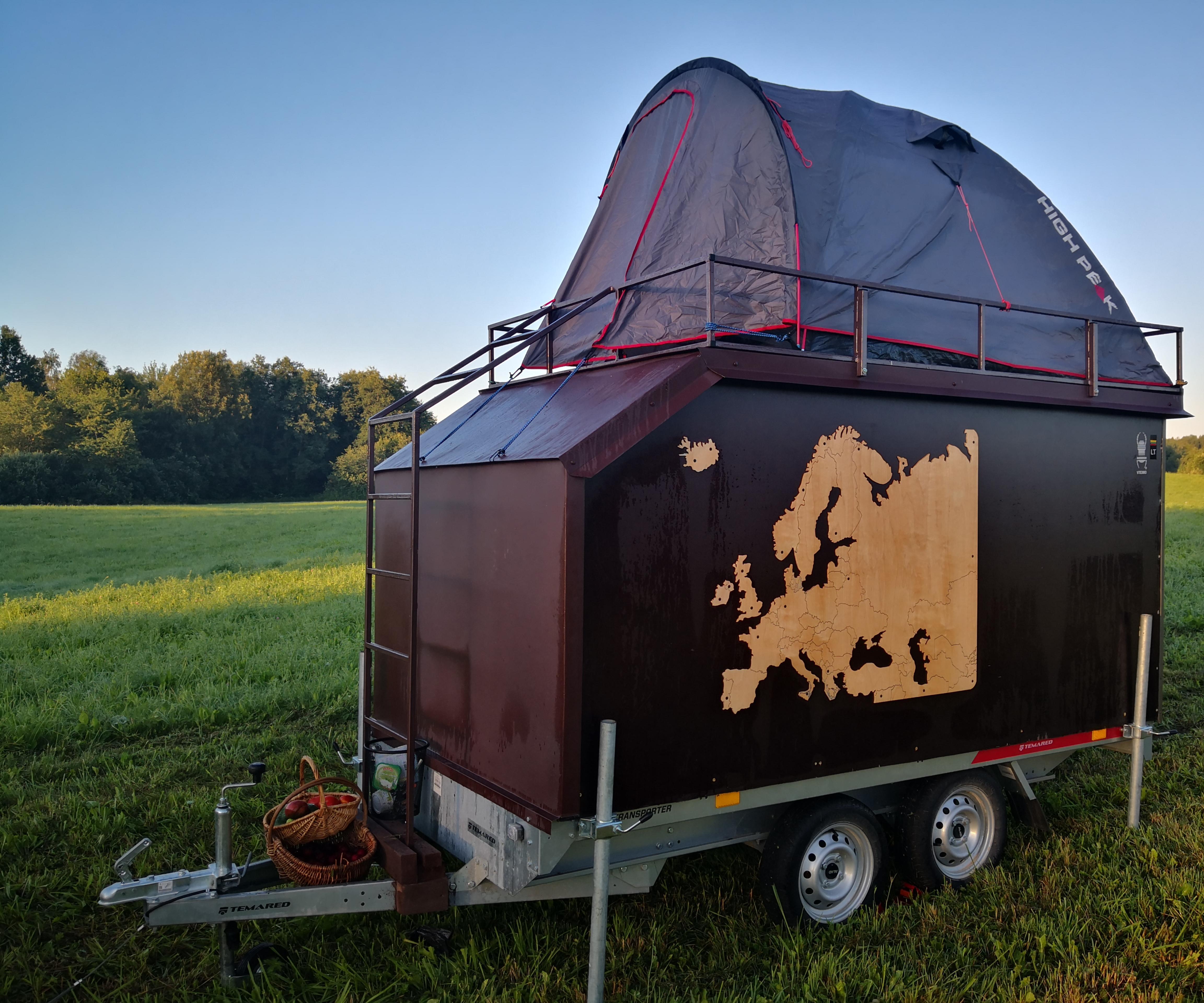 Homemade camper trailer