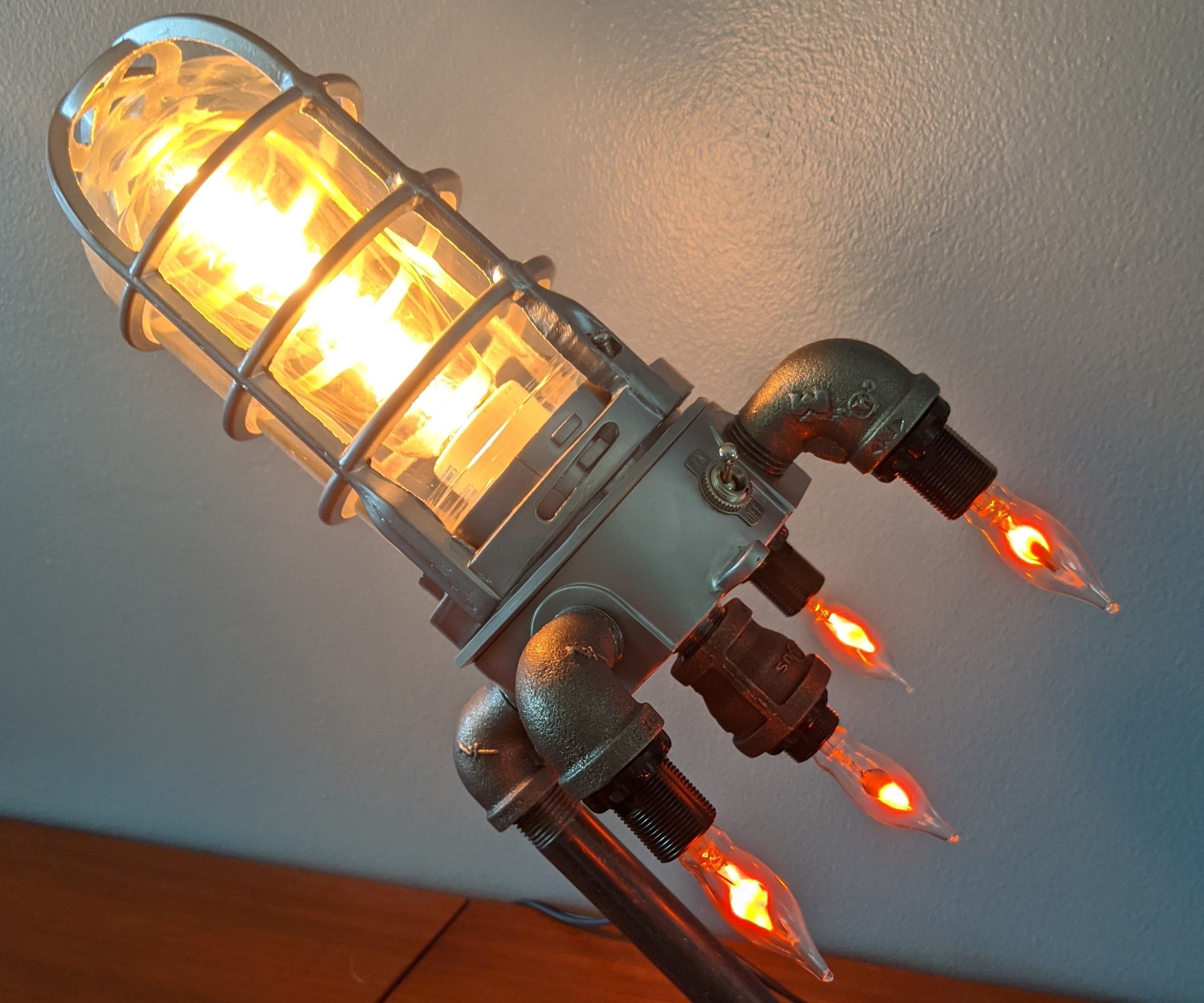 Rocket Ship Lamp 